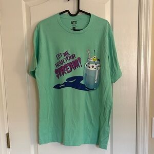 Uniqlo x Disney Mint Green Monsters Inc  Graphic Tee - Short Sleeve